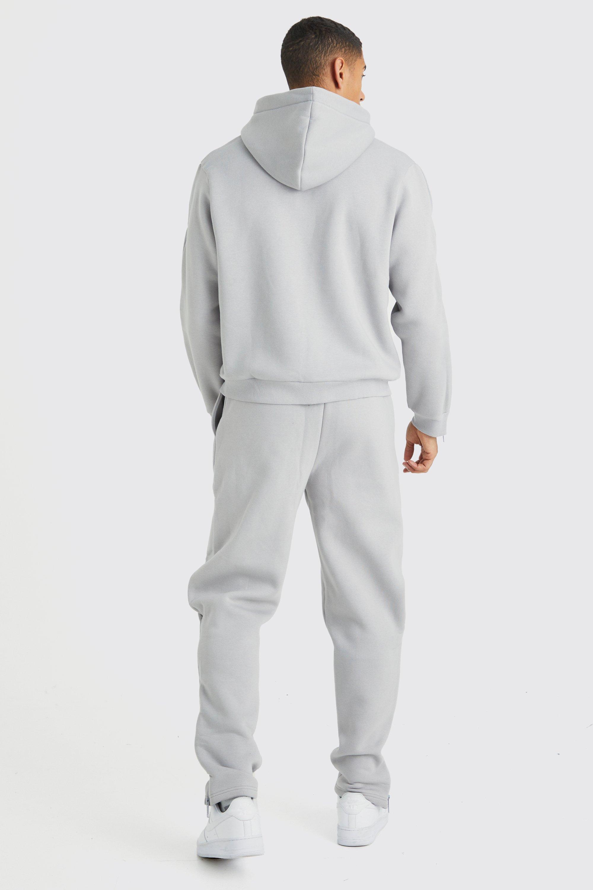 Official Boxy Zip Detail Hooded Tracksuit | boohoo